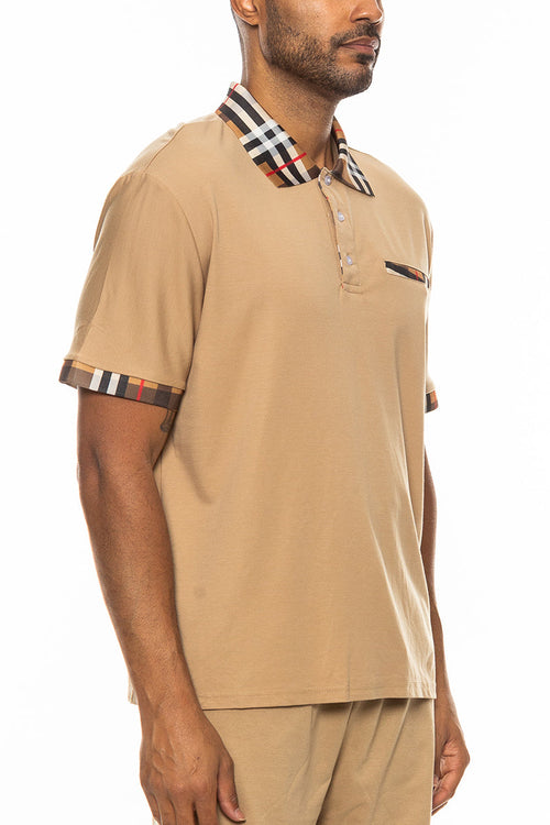 Berberry Checkered Gold Shirt
